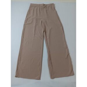 2 Saints Tan Beige Wide Leg Elastic Waist Pants XL‎ KS160